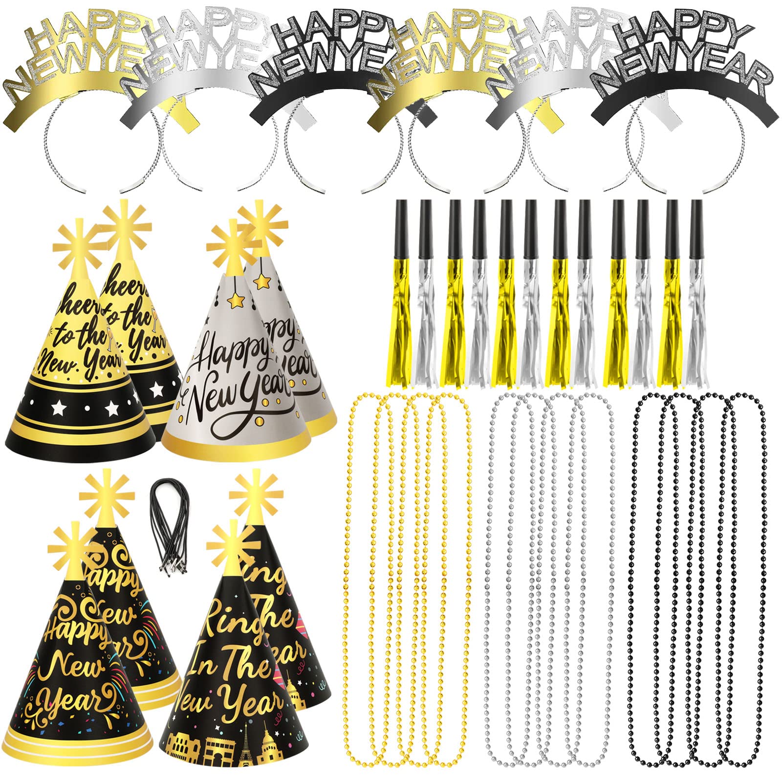 HOWAF NYE cone hats for stylish selfies and photos