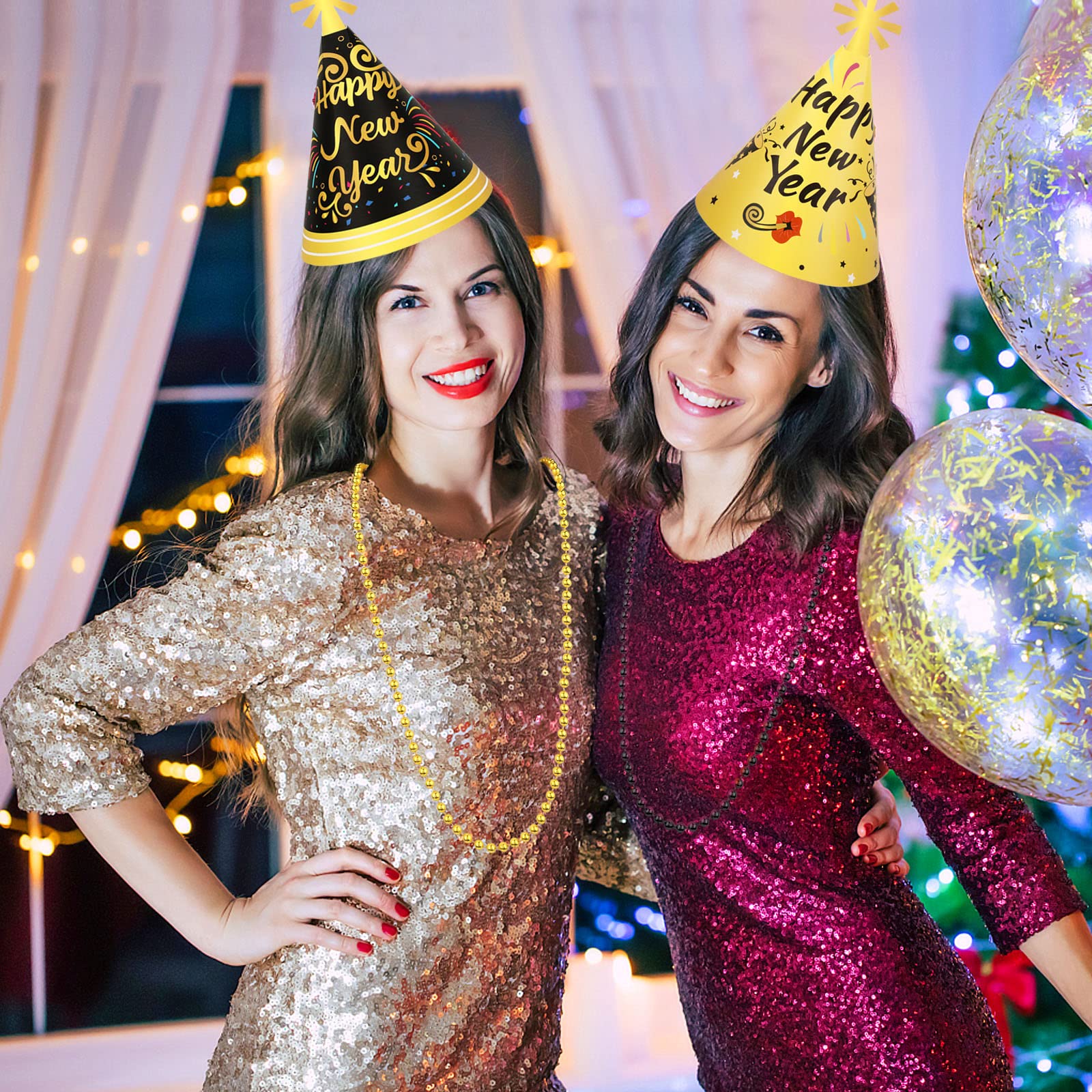 HOWAF NYE party hats for versatile styling options