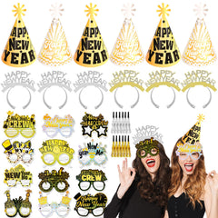 HOWAF NYE photo props help capture memorable moments with friends.