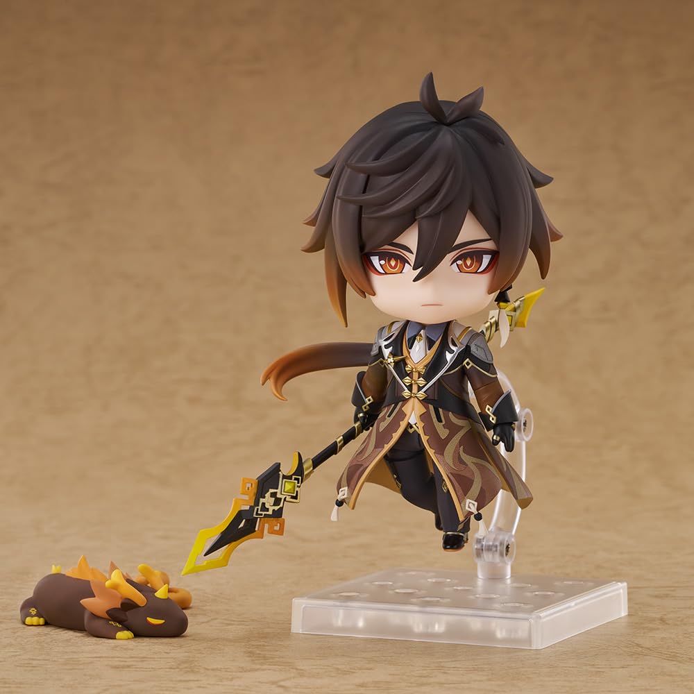 HOYOVERSE Zhongli Nendoroid pose display with versatile options.