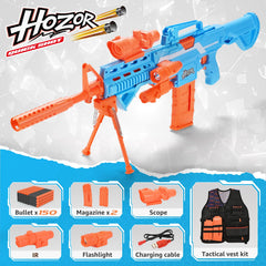 Hozor TriFireX vest back view showing storage for extra darts
