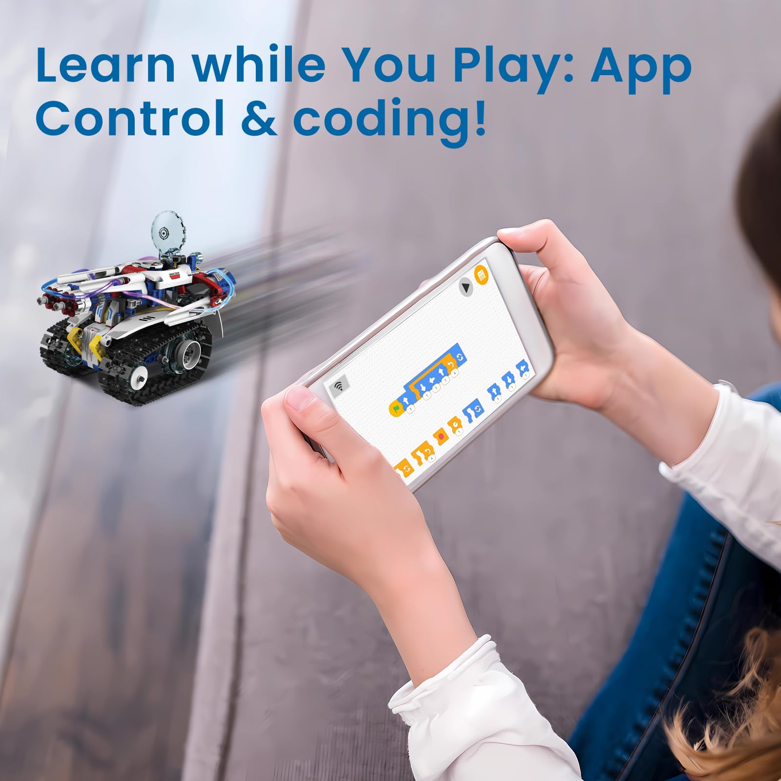 HPROMOT app control interface for interactive learning and experimentation.