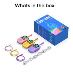 HPROMOT kid walkie talkie features 22 channels for clear conversations