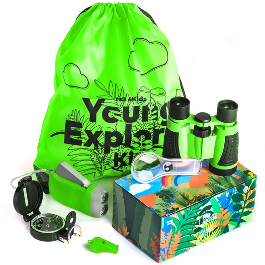 HQ 4KIDS binoculars with case for safe outdoor viewing and discovery