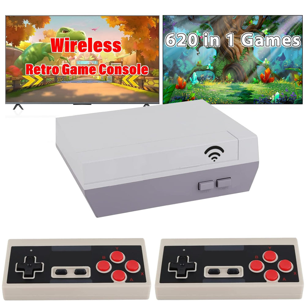 HQeeun 2026 Upgrade retro console front view, classic design for family entertainment.