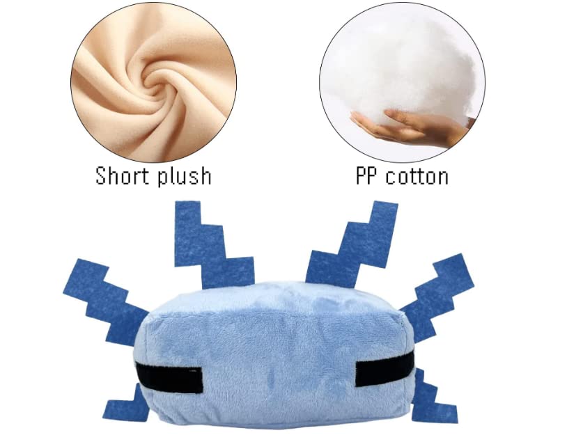HQRYSH Axolotl plush toy blue decor accent for bedrooms.