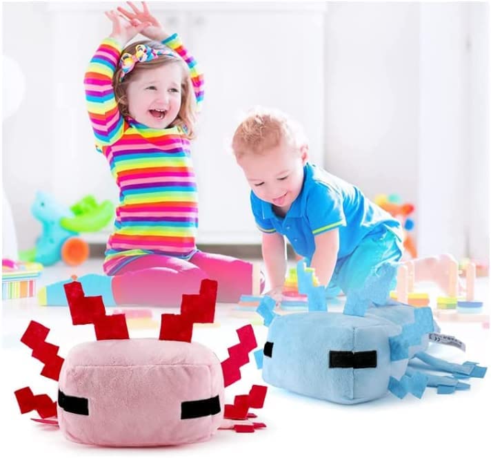 HQRYSH Axolotl blue plush, easy to clean and care.