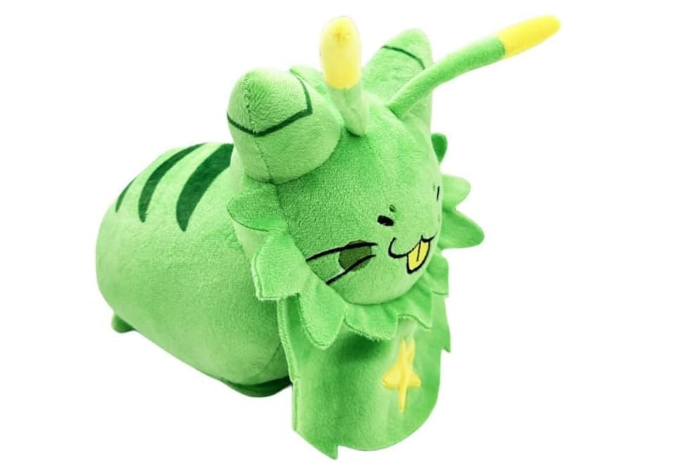 HQRYSH Gnarpy plush green, expressive face, inviting kids and collectors to hug.