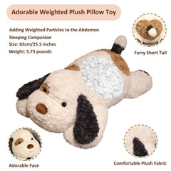 Hronsa realistic plush dog face with soft texture for soothing comfort.