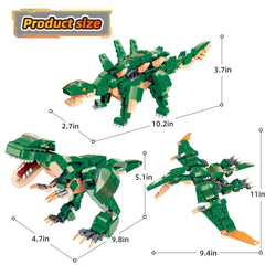 HSANHE 287-piece dinosaurs building set for budding paleontologists