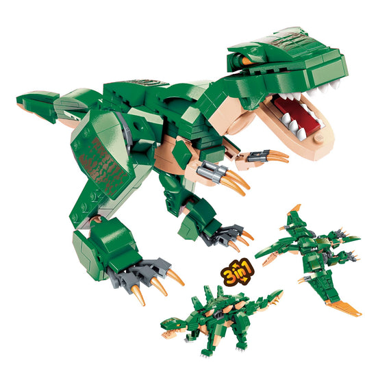 HSANHE 3-in-1 T-Rex dinosaur model for hands-on STEM play and creativity