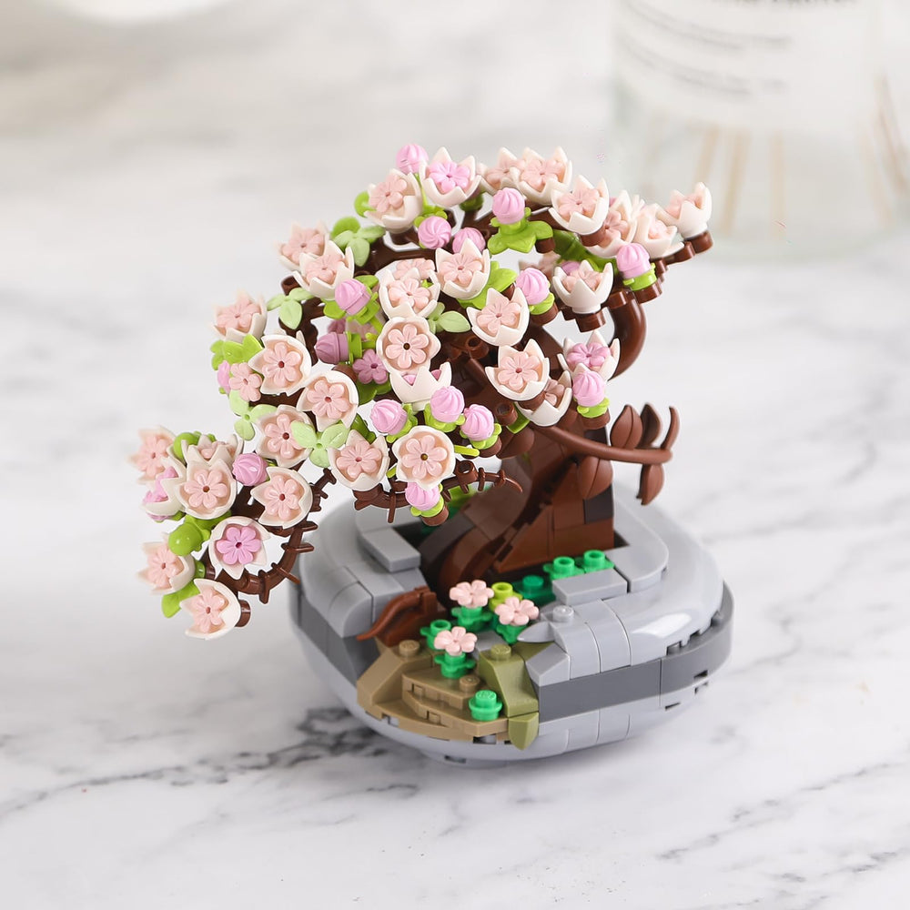 HSANHE Mini Bricks Flowers Bonsai—gift-ready packaging for any occasion.