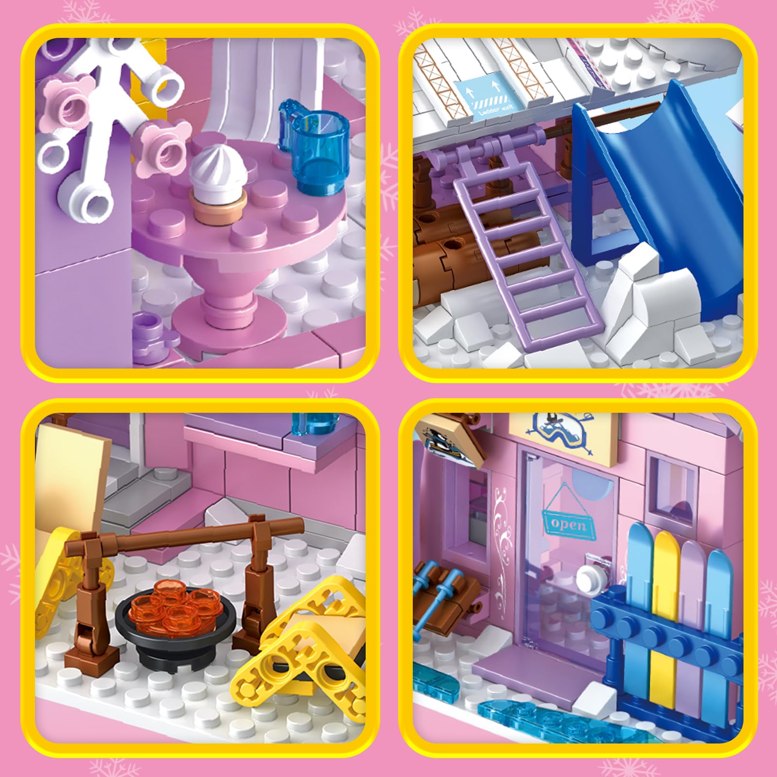 HSANHE pink design and durable pieces support long-lasting play and display.