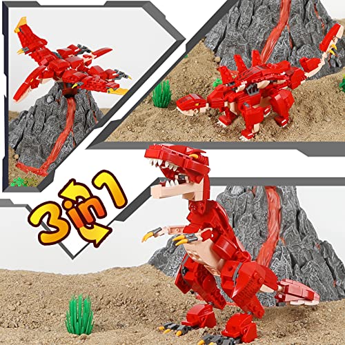 HSANHE STEM 3in1 Stegosaurus model — educational, kid-friendly design for hands-on learning.