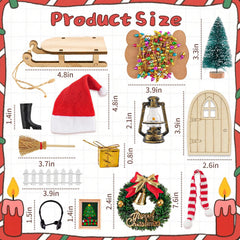 HSJH 8.5cm Christmas tree fits compact dollhouses.