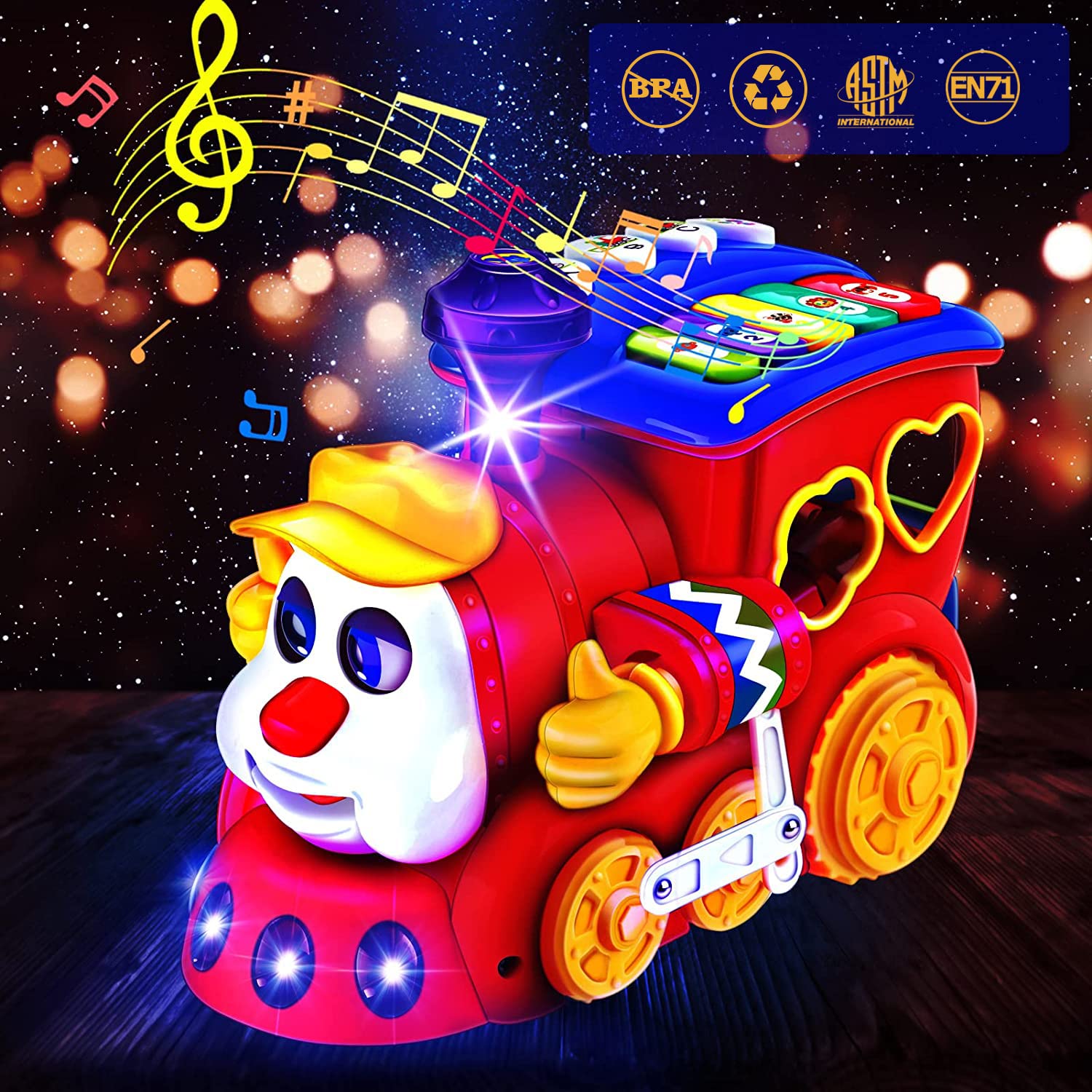 HSNEOI musical train makes a thoughtful gift for birthdays and holidays.