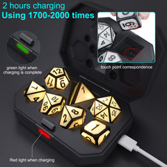 HTPOW LED dice glow during roll, enhancing table atmosphere.