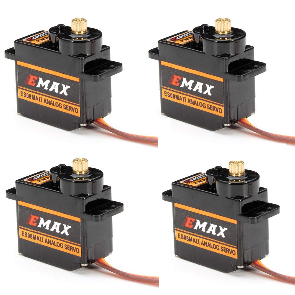 HTRC EMAX ES08MA II 12g servo front view for precise RC control