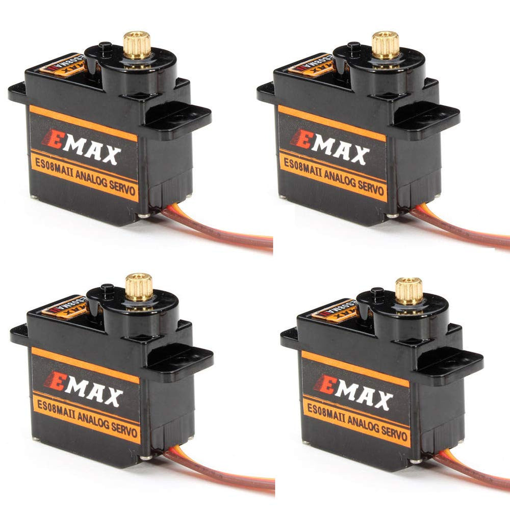 HTRC EMAX ES08MA II 12g servo front view for precise RC control