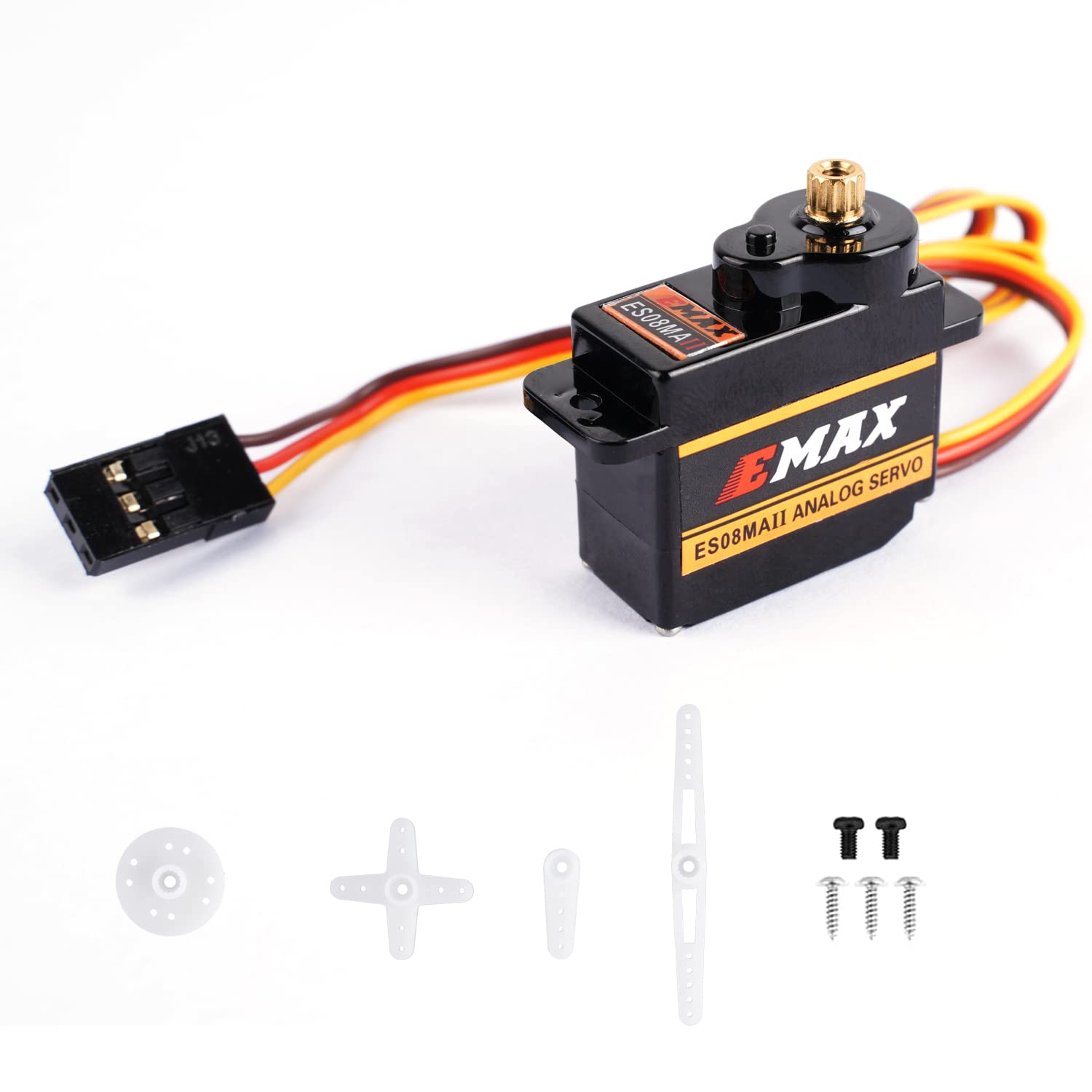 HTRC EMAX ES08MA II 12g servo side view showing compact profile