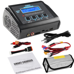 HTRC charger in use with an RC car demonstrates practical balance charging