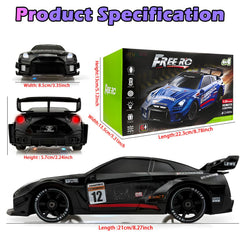 HTURCCOP 1:24 RC Drift Car long battery life supports extended play sessions.