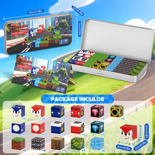 HtZestToysiop magnetic blocks on an iron box surface for versatile travel setups.