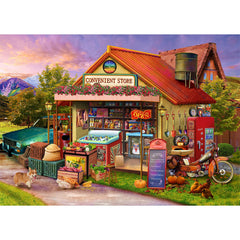 HUADADA 1000-piece puzzle of a country store with interlock for a calming home activity