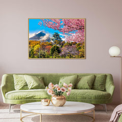 HUADADA detailed puzzle artwork featuring cherry blossoms for mindful concentration.