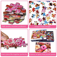 HUADADA color surface film puzzle: vibrant colors that stay fresh for display