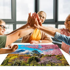 HUADADA recycled-paper durability emphasizes eco-friendly, sturdy puzzle experience.