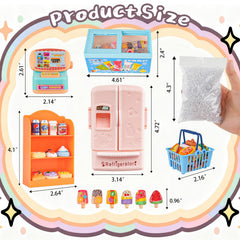 HUADELAIMA mini ice cream display shelf inspires pretend treats and scene-building