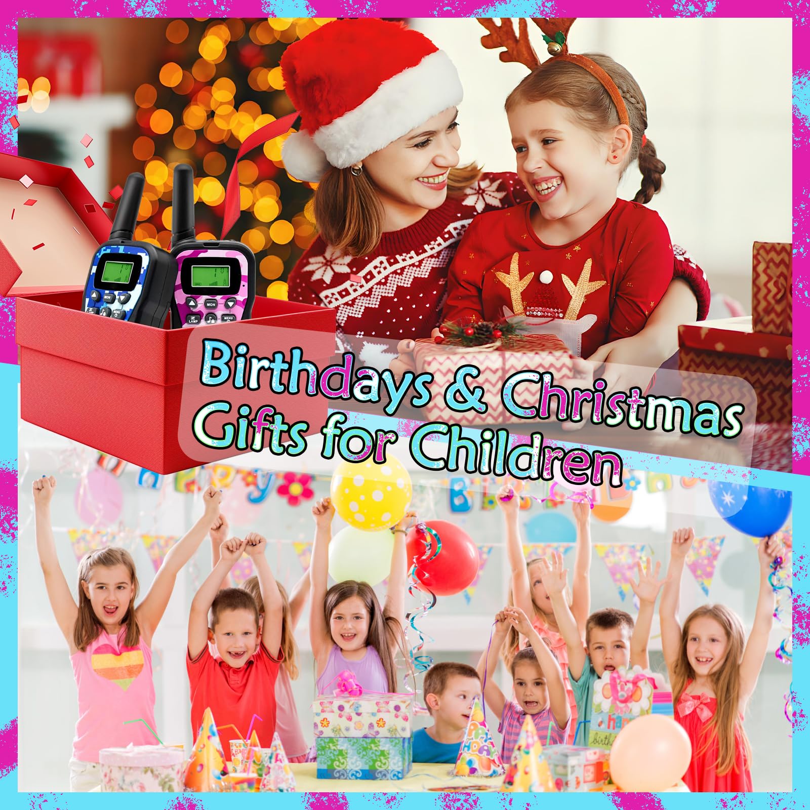 Huaker Kids Walkie Talkies make a gift-ready option for birthdays and holidays.