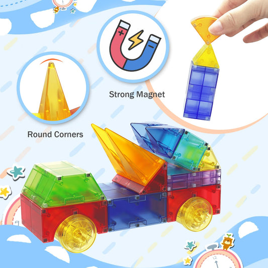 Huaker magnetic blocks translucent building blocks enable hands-on exploration and creative problem solving