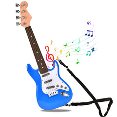 Huang Cheng Toys 16-inch mini guitar toy in action, inviting first musical exploration.