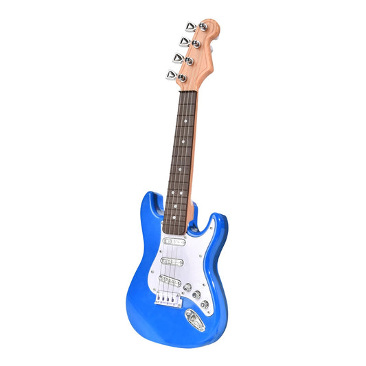 Huang Cheng Toys mini guitar with strap, easy to carry for little learners.