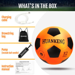 HuanKeng glow ball official size 5 for familiar feel and control.