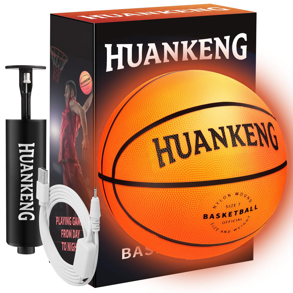 HuanKeng glow basketball charging for night play adventures