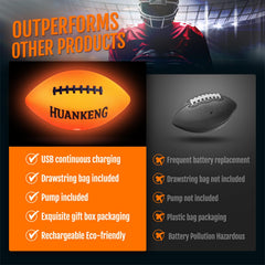 HuanKeng official-size-6 football offers authentic feel for teens.