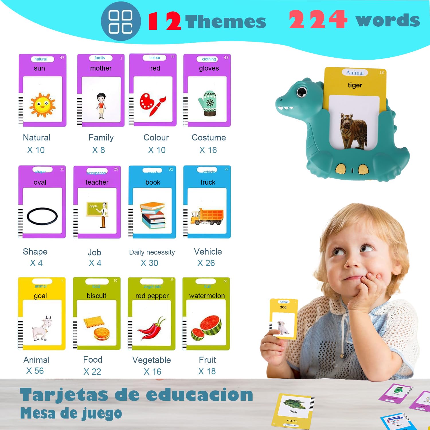 HUBFIVY durable waterproof cards designed for toddler-friendly, long-lasting play.