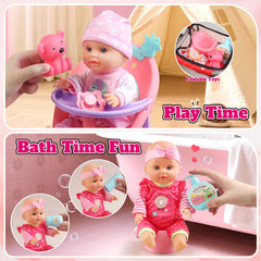 HuceePlay doll outfits two-sets for fresh dress-up options.