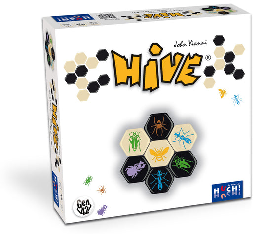 HUCH! Smart Zone Hive game setup with ants and grasshoppers for quick strategic play.