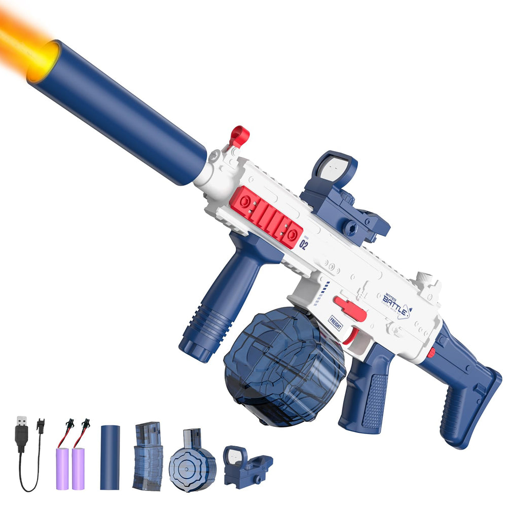 Hugeway electric water gun with lights for immersive day and night battles.