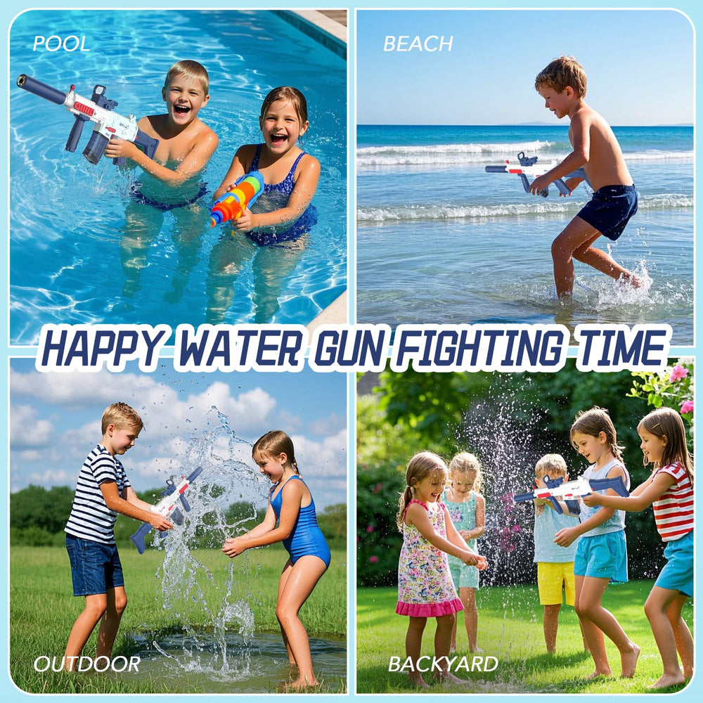 Hugeway water gun is easy to assemble for quick setup by kids and adults.