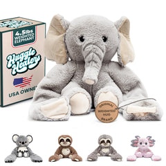 Huggle Healers Hathi Elephant with 40-inch arms for comforting hugs