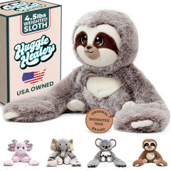 Huggle Healers Marshmallow Sloth in hug-ready pose for cozy comfort
