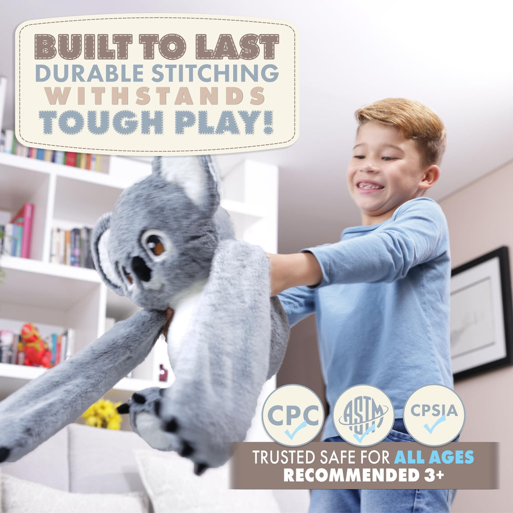 Huggle Healers Noa Koala offers a plush texture for soothing moments.