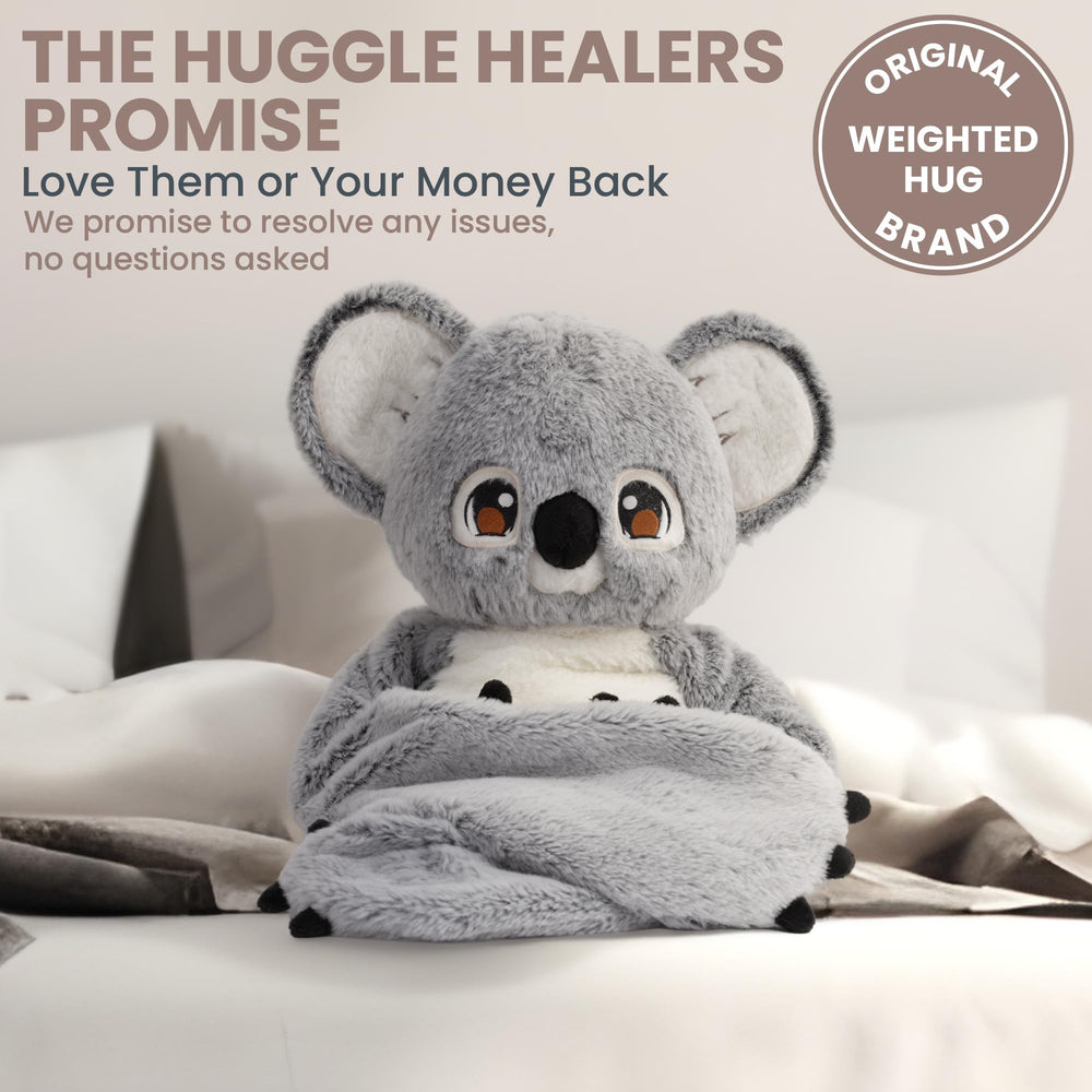 Noa Koala plush serves as a travel companion for comfort on the go.