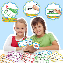 HugHush CVC Word Pictures with dots aids sound-to-image association.