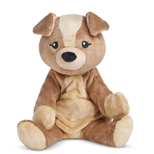 HUGIMALS Charlie the Puppy 20-inch full view for comforting weighted hugs.